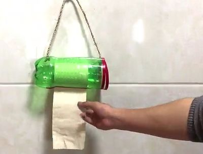 汽水瓶DIY防潮抽纸筒制作教学
