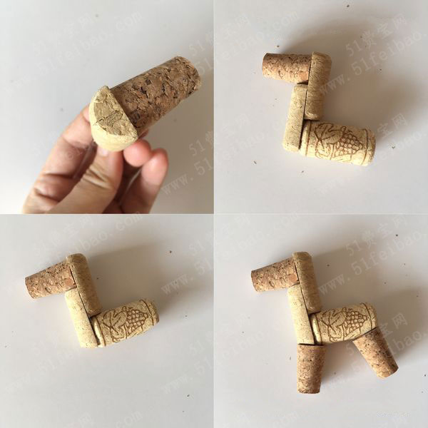 软木塞新年吉利摆件小木马 - 废物利用手工diy小制作