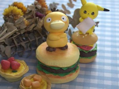 幼儿园粘土手工，DIY创意汉堡可达鸭