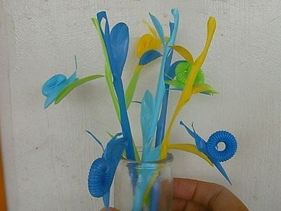 DIY无环套结吸管编织蜗牛详细图解教学