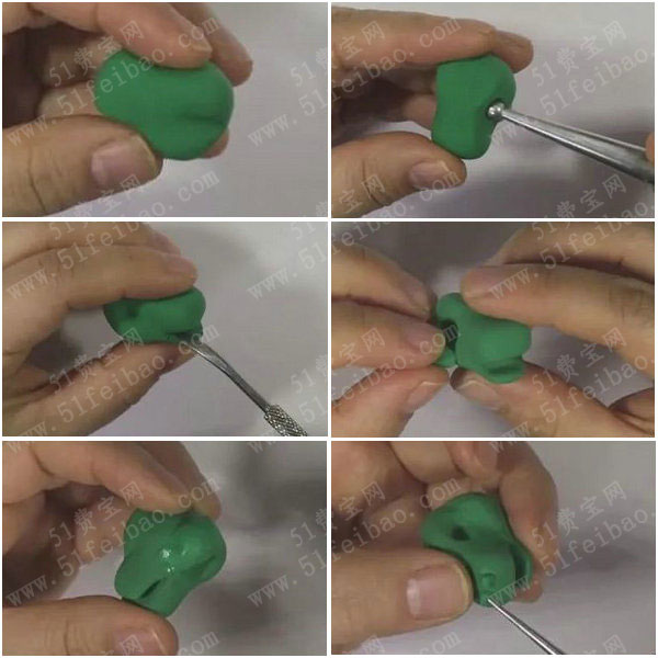 diy黏土恐龙粘土做霸王龙的方法