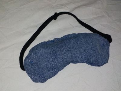 牛仔裤脚布DIY助眠遮光眼罩