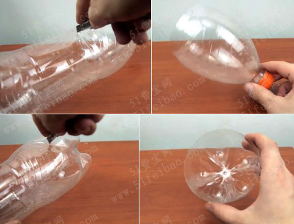 几分钟diy迅速使用饮料瓶子做笔筒