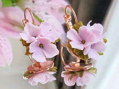 自制软陶花朵饰品教程,爱情思念丁香花
