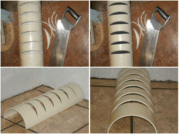 利用PVC管做一个碟子沥水器