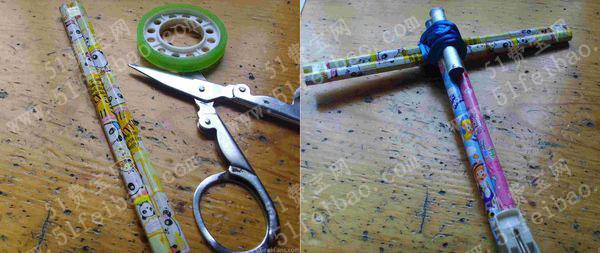 玩具铅笔弩箭的制作方法图解