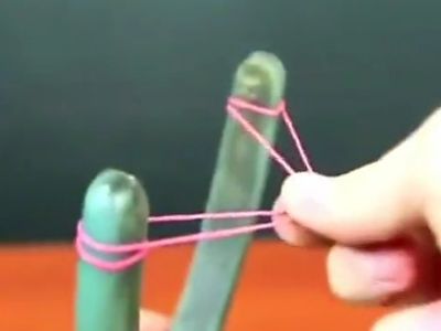 利用报废钳子制作DIY弹弓