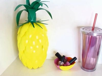 塑料瓶一次性勺子DIY凤梨罐子
