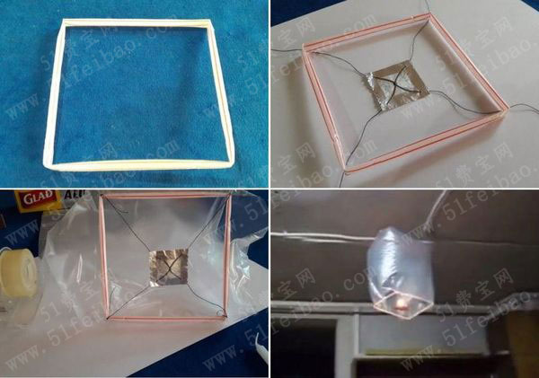 科技小手工:塑料袋手工制作diy热气球