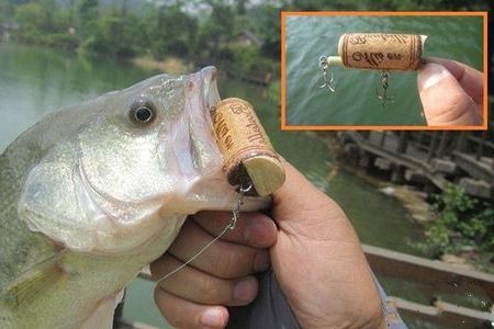 废弃红酒软木塞DIY路亚拟饵波扒教程