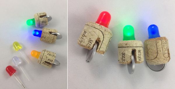 利用酒瓶塞制做LED迷你强光小手电
