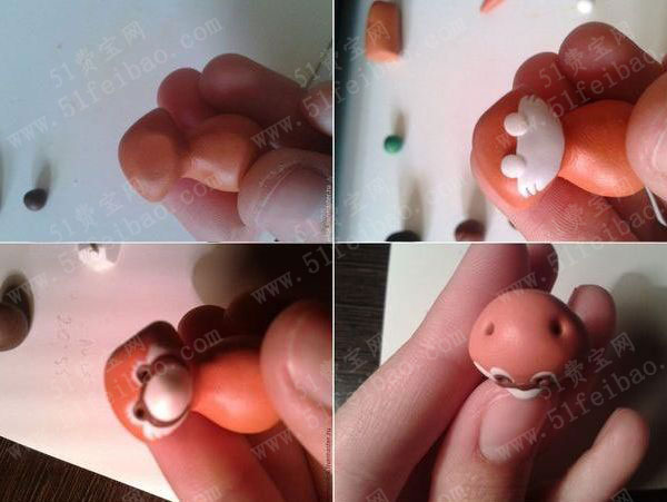 怎么用粘土做可爱的小狸猫钥匙圈挂饰