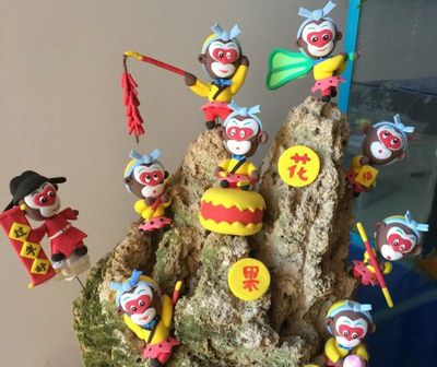 粘土diy花果山美猴王百变孙悟空做法