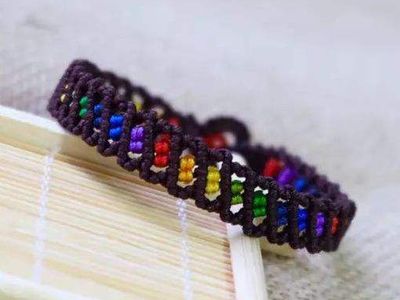 编制友情手链怎么做,废线头DIY多彩手绳编织教学
