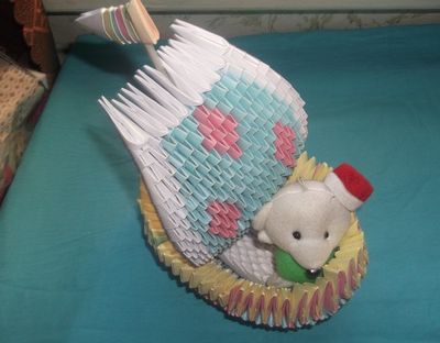 三角插件帆船工艺品模型折纸制作教程