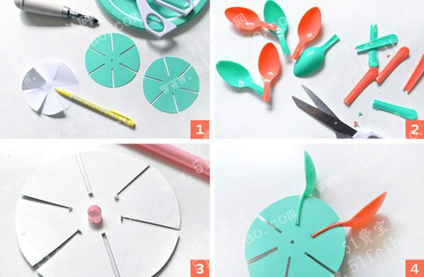 教儿童手工diy沙子磨坊轮玩具 - 废物利用手工diy小