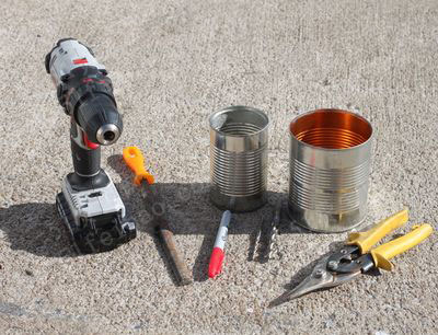 废弃罐头盒节柴火箭炉制作教学