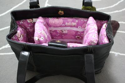 女士手提包改造diy单反包教程