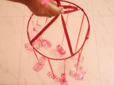 废塑料瓶制作DIY爱心风铃吊饰