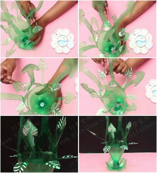 如何使用塑料瓶手工制作花瓶