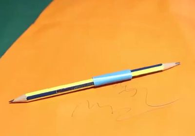 废吸管DIY铅笔头接长方法