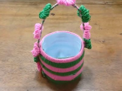 制作好看的塑料花篮DIY方法教学