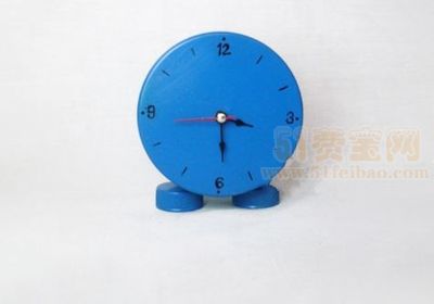 小朋友暑期手工作品:diy蓝色小闹钟教程图解