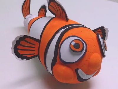 废塑料瓶DIY海底总动员小丑鱼