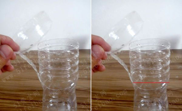 废旧塑料瓶手工制作简易带柄杯子