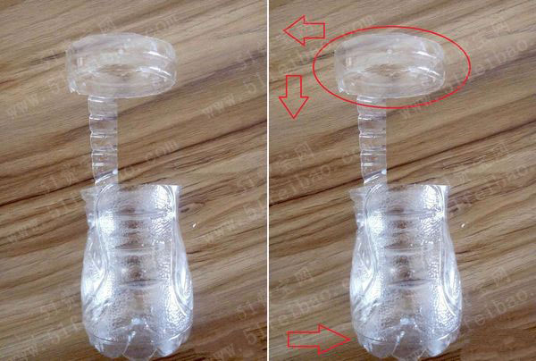 废旧塑料瓶手工制作简易带柄杯子