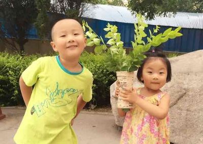 旧报纸和酸奶盒变身帅气花瓶
