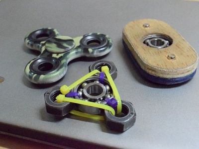简单的用螺母DIY三角指尖陀螺教程