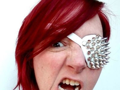 DIY創意朋克風格釘子眼罩