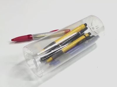 矿泉水瓶DIY透明笔盒教学