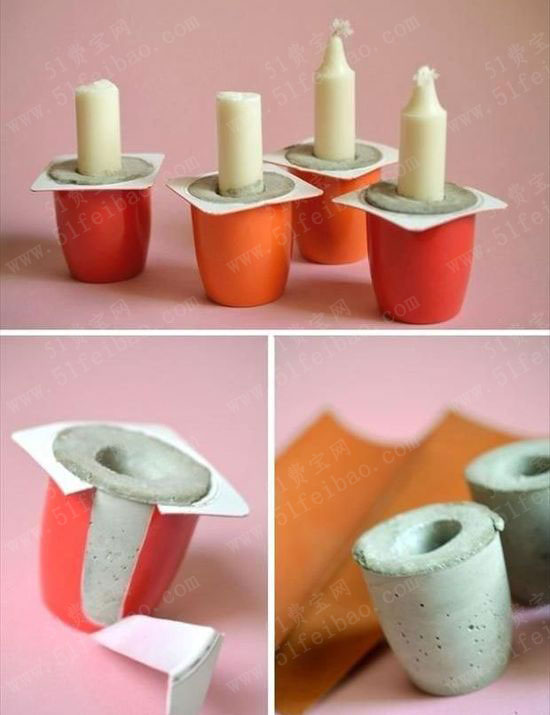 环保大课堂：教你怎样做酸奶杯烛台