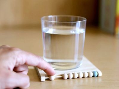 木工手艺作品:DIY拨珠禅意杯垫图解