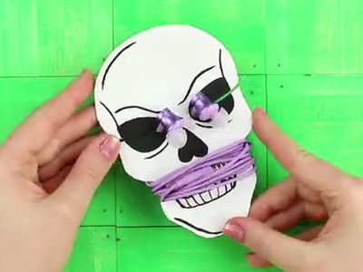 万圣节另类创意 DIY骷髅头骨耳塞绕线器
