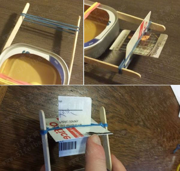罐头盒diy玩具橡皮筋动力船
