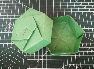 DIY包装折纸六边DIY礼物盒