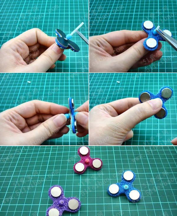 指尖陀螺制作硬纸板diy手指陀螺