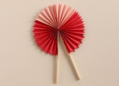 暑期创意冰棍棒折叠纸扇