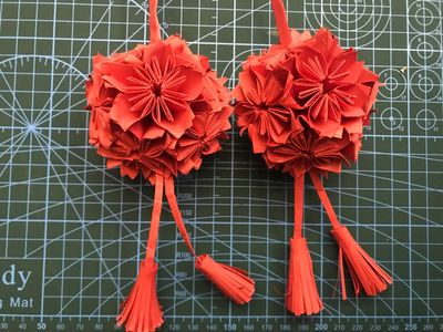 DIY贺新年花团锦簇大红灯笼
