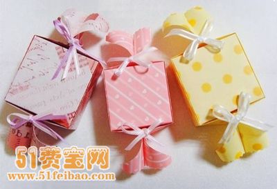 礼品盒包装方法_折纸制作糖糖包装盒