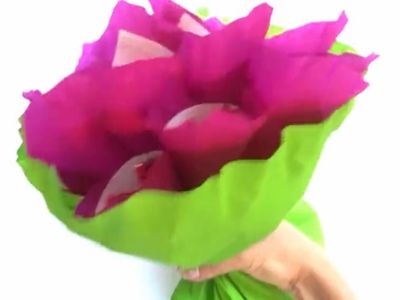 好看的糖纸手捧花DIY制作教学