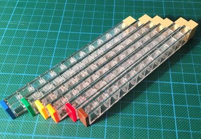 透明乐高积木收纳电子元器件
