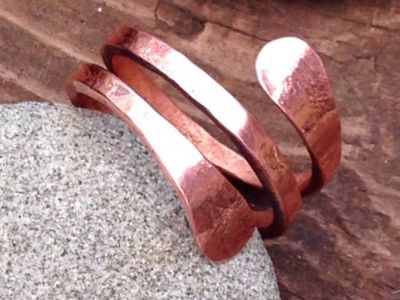 金属工艺:废旧铜线DIY男士铜戒指