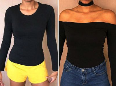 旧长衫改DIY低肩礼服时装制作教学