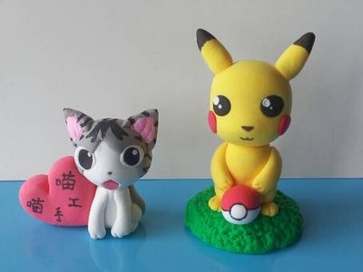 DIY口袋妖怪粘土神探皮卡丘