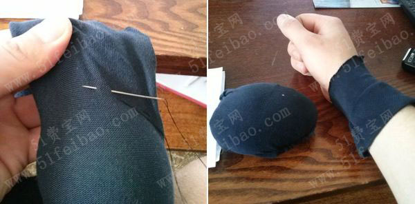 袜子改造小创意：DIY手垫鼠标枕