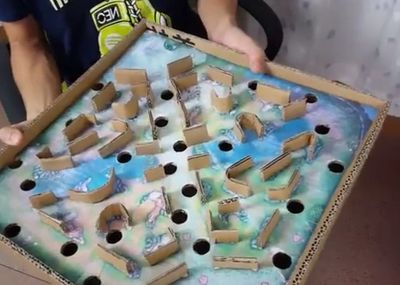 DIY王者荣耀地图迷宫立体游戏盘